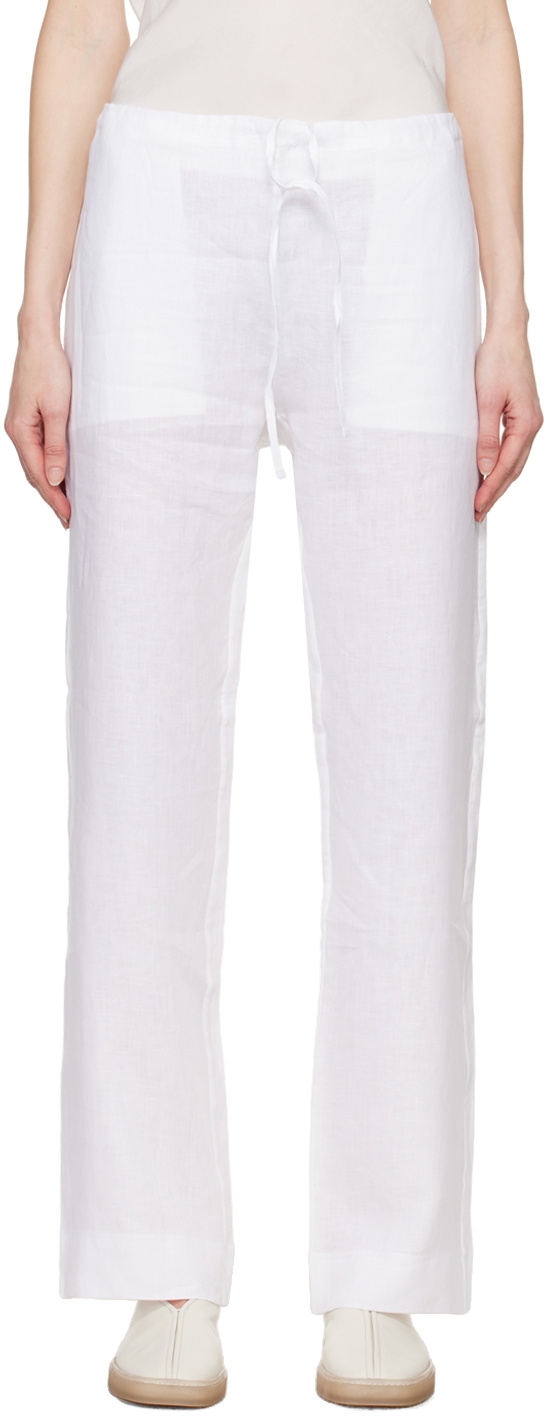 Gabriela Coll Garments White No.198 Trousers