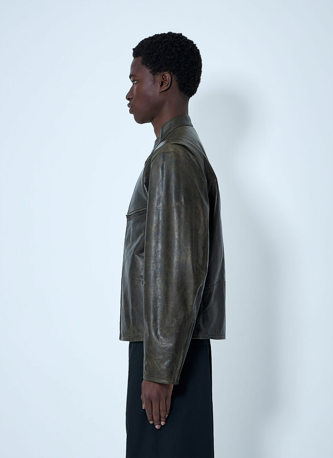 Lemaire Leather Zip Jacket