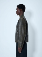 Lemaire Leather Zip Jacket