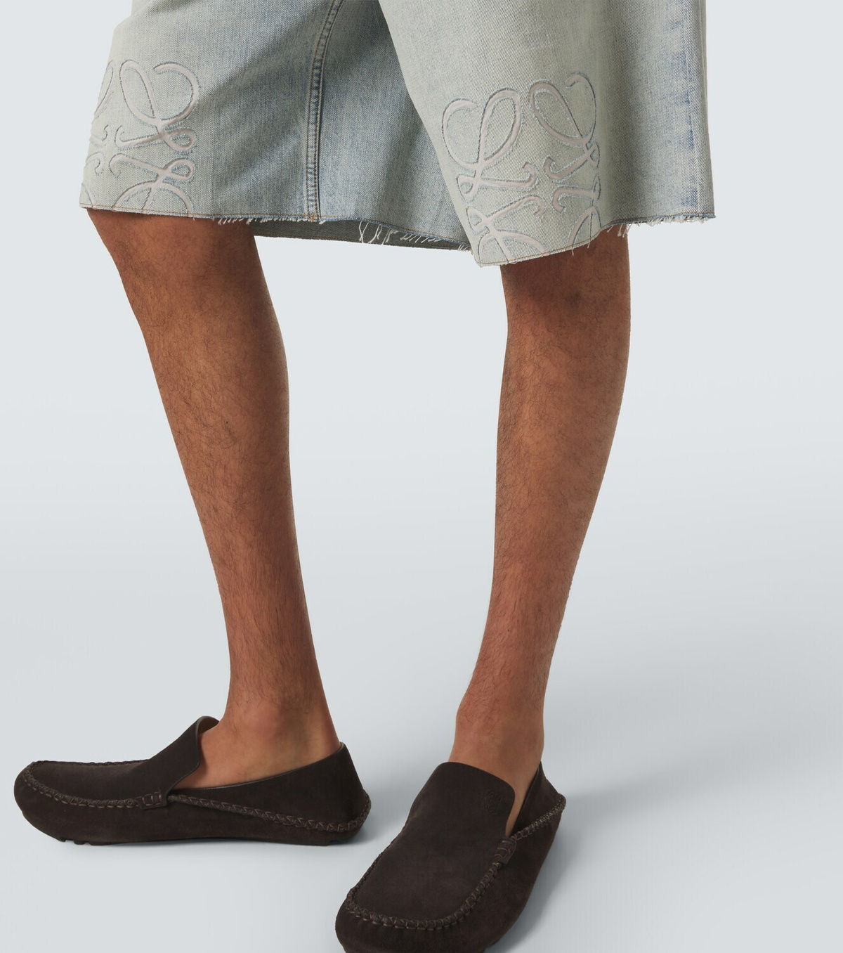Loewe Anagram denim shorts