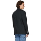 Balmain Black Wool Double-Breasted Blazer