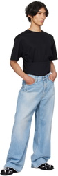 Mugler Black Boxy Corset T-shirt