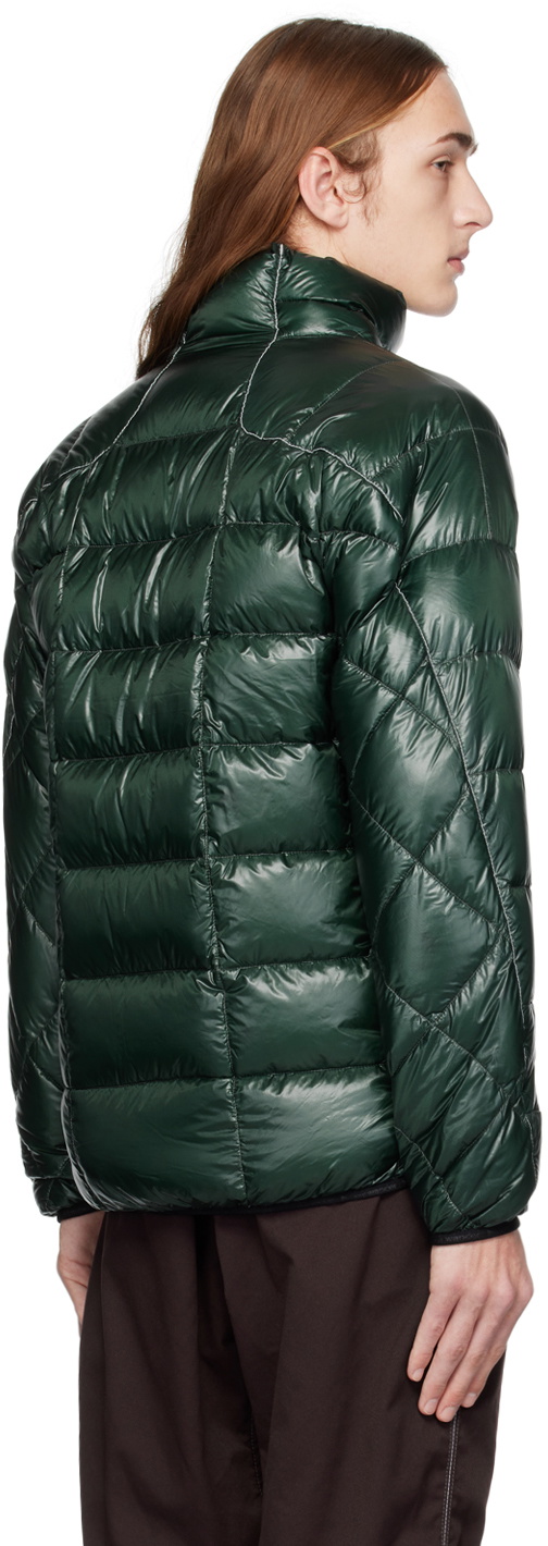 and wander Green Diamond Stitch Packable Down Jacket and Wander