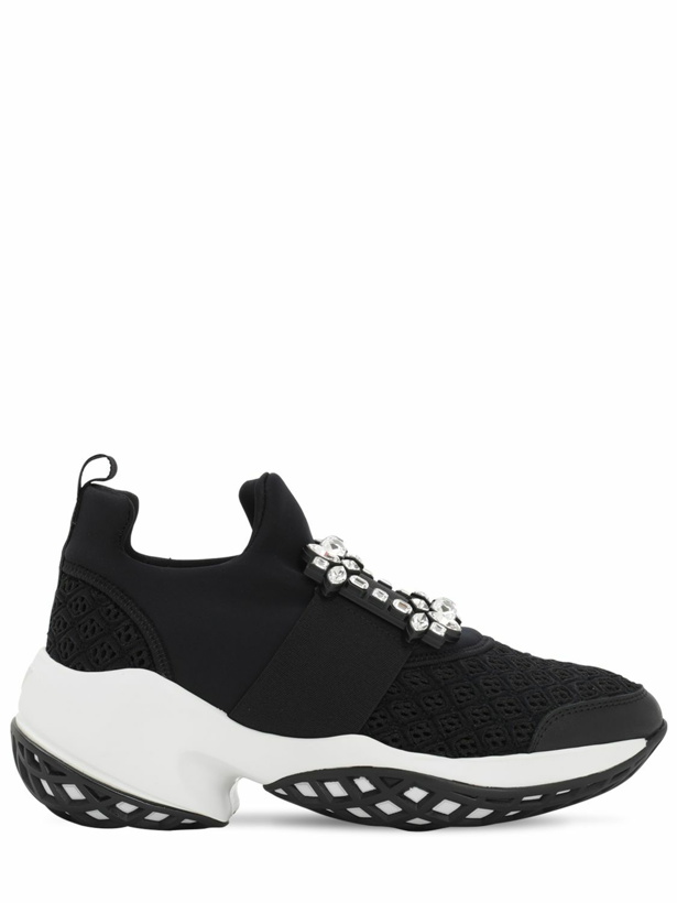 Photo: ROGER VIVIER - 75mm Viv Run Mesh & Neoprene Sneakers