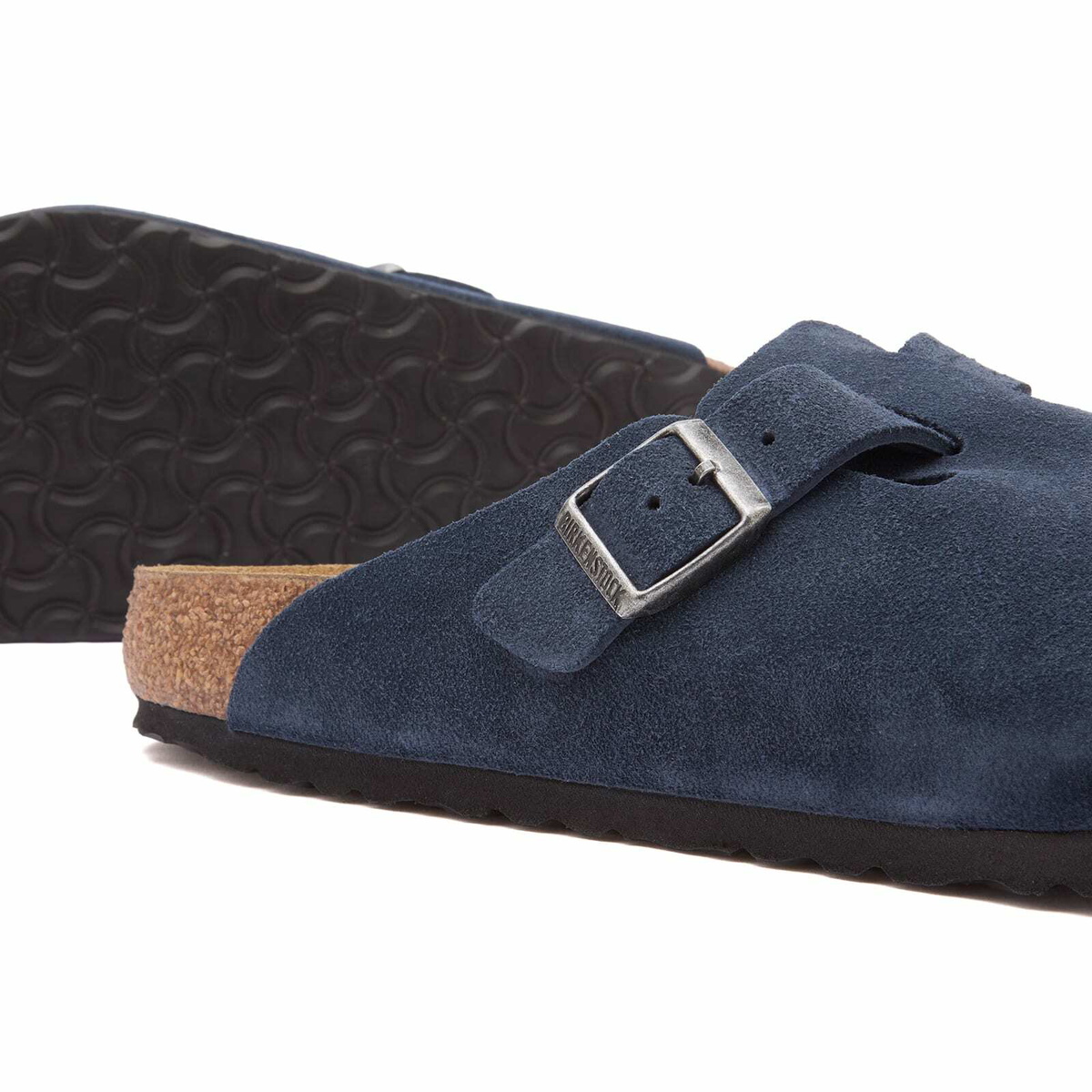 Birkenstock Men's Boston Clog - New Navy Suede
