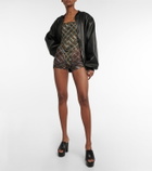 KNWLS - Checked corset top