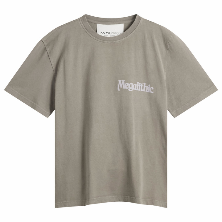 Photo: KA_YO_Prototype Men's Boxy Washed Graphic T-Shirt in Bungee Cord