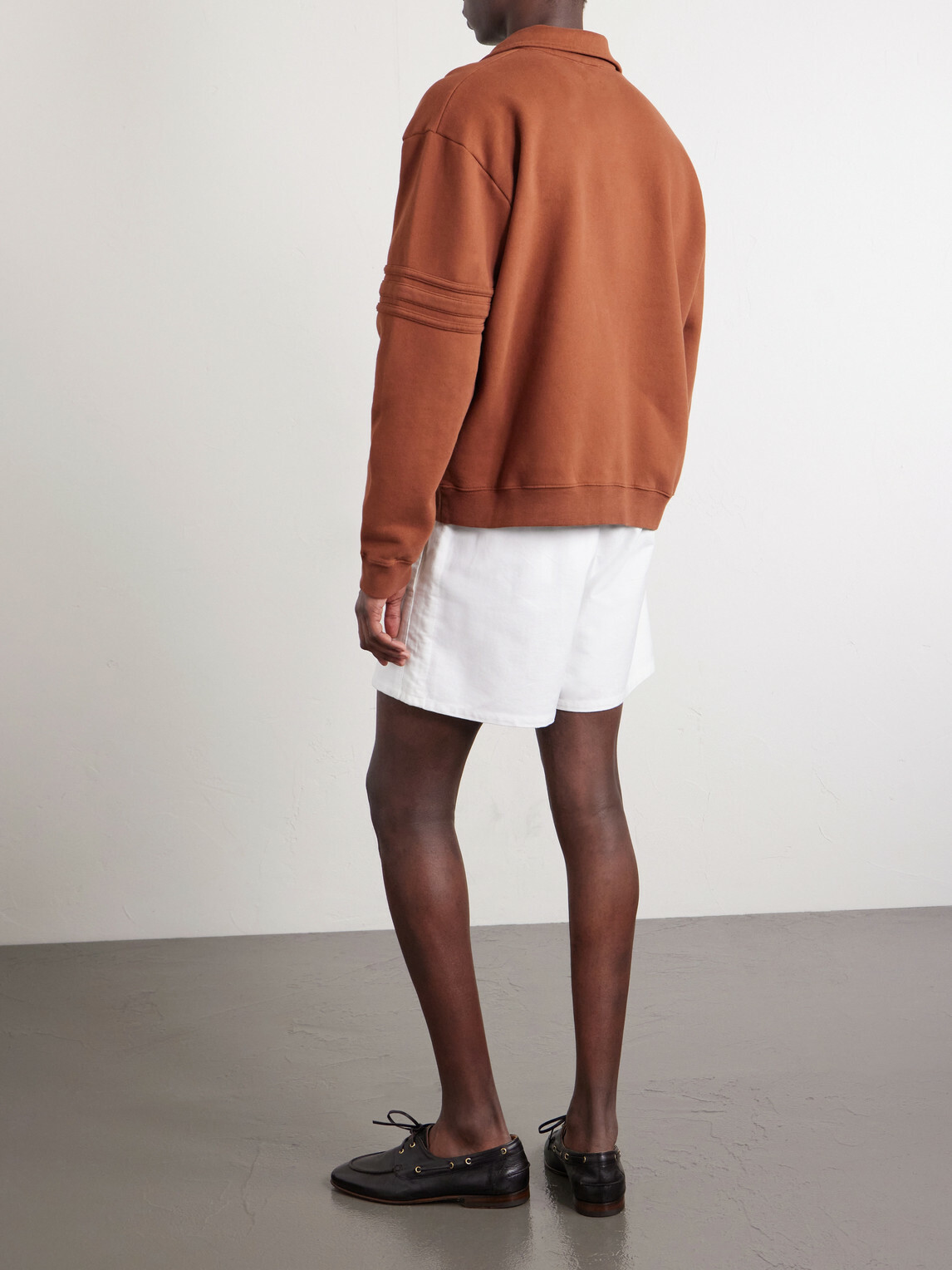 BODE - Crew Polo Cotton-Jersey Sweatshirt - Orange