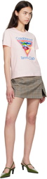 Casablanca Pink Tennis Club T-shirt