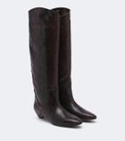 Le Monde Béryl Allegra leather knee-high boots