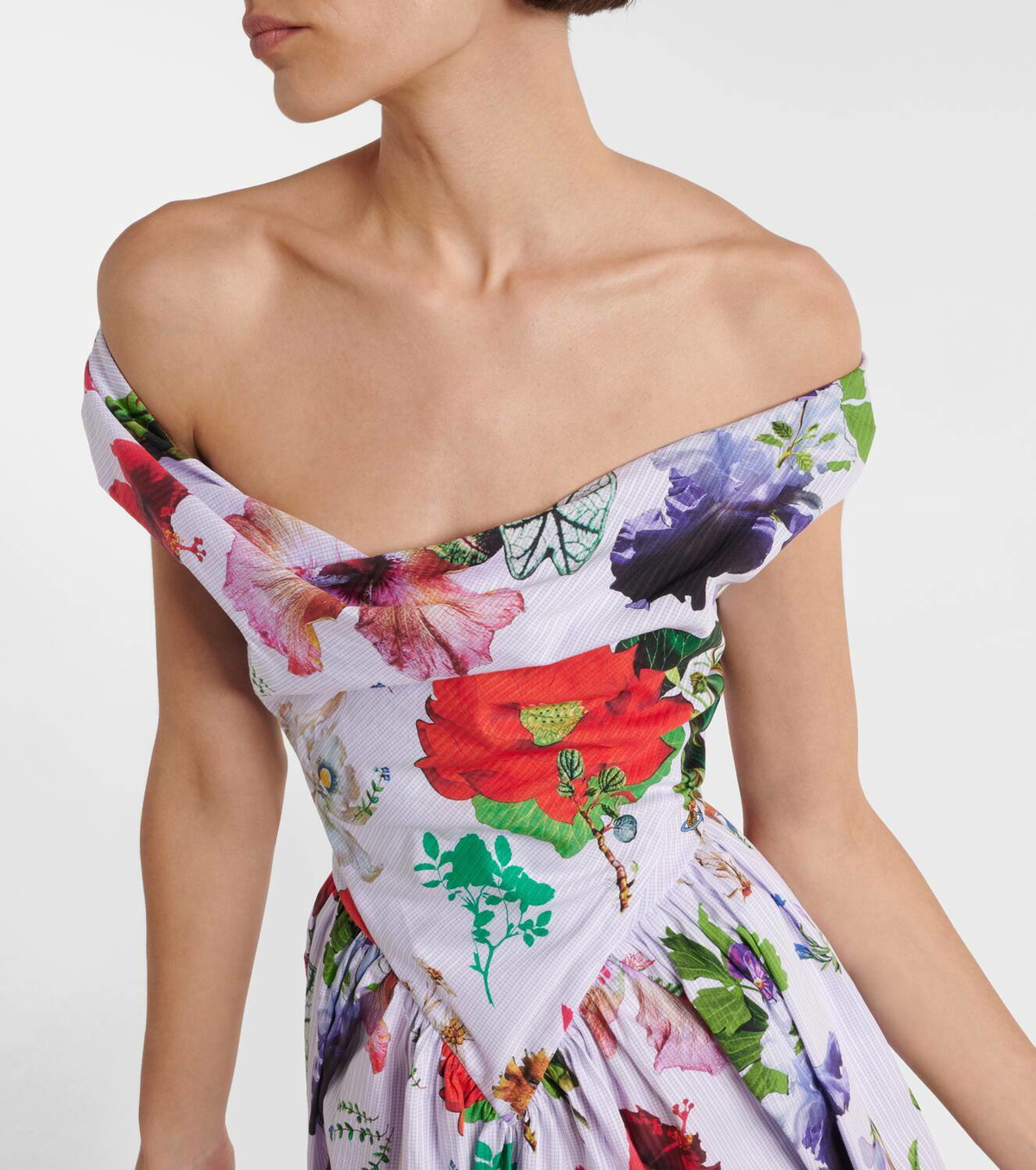VIVIENNE WESTWOOD ワンピース Sunday cotton corset 1014750 Sunday cotton corset dress in white - Vivienne Westwood