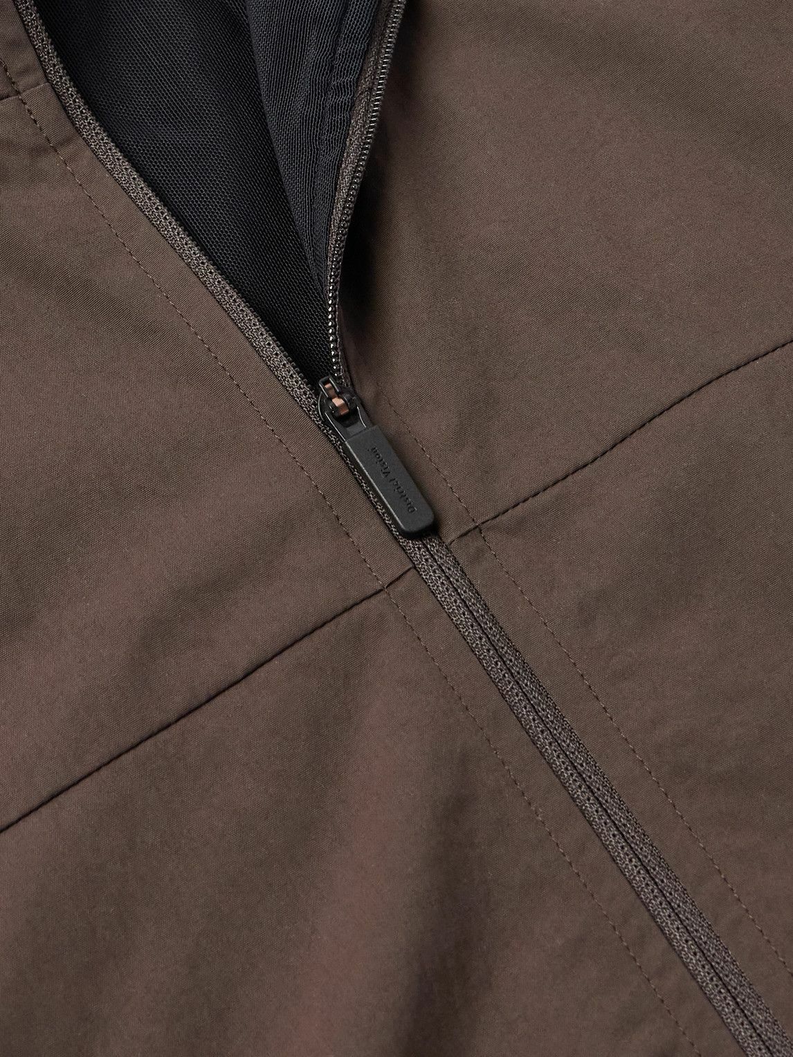 DISTRICT VISION - Nylon Track Jacket - Brown