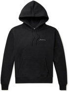 Jacquemus - Logo-Embroidered Organic Cotton-Jersey Hoodie - Black