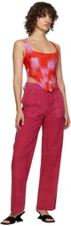 Miaou Red Campbell Corset