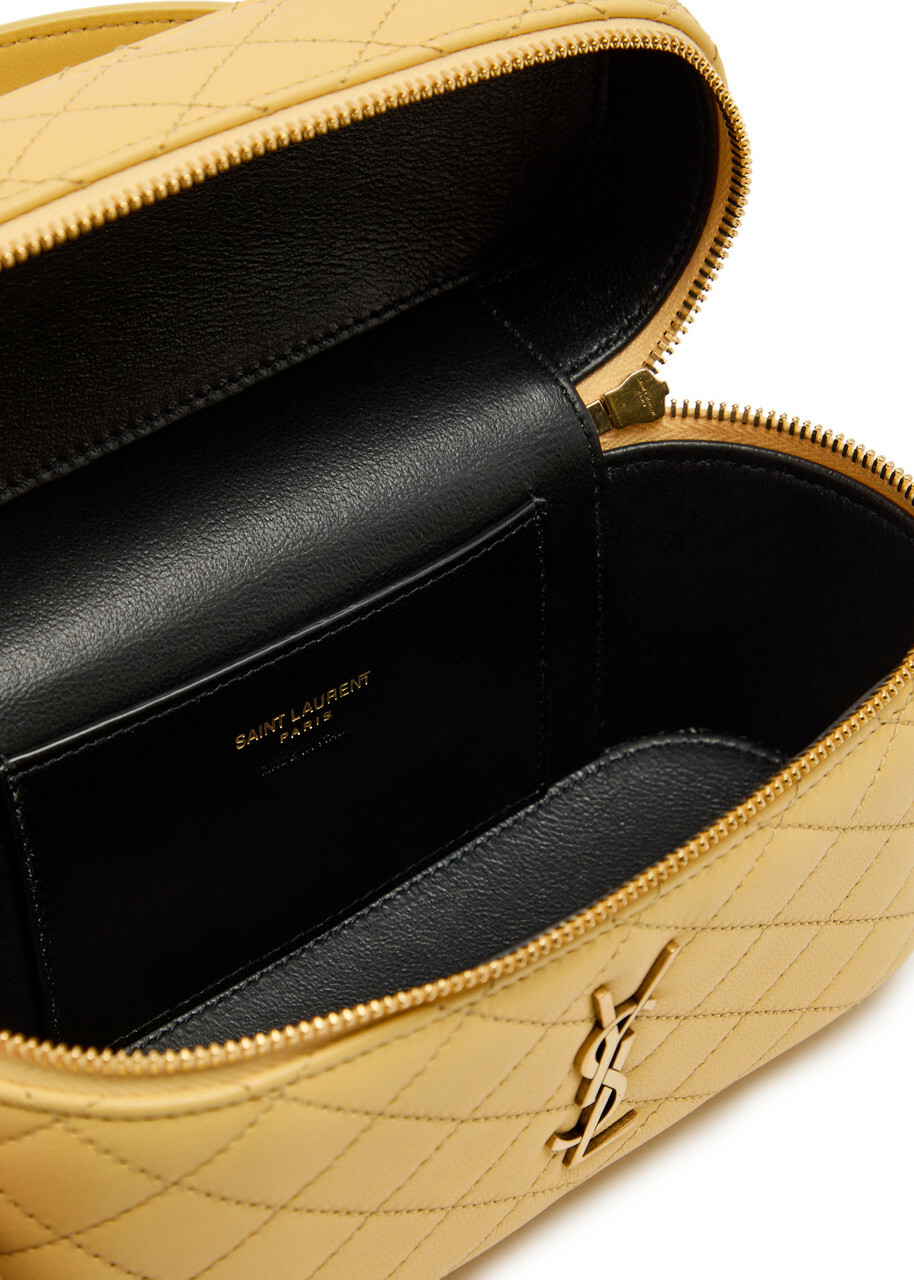 Saint Laurent Gaby Mini Quilted Leather top Handle bag - Yellow - One Size