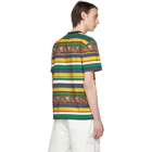 Noah NYC Multicolor Floral Stripe T-Shirt