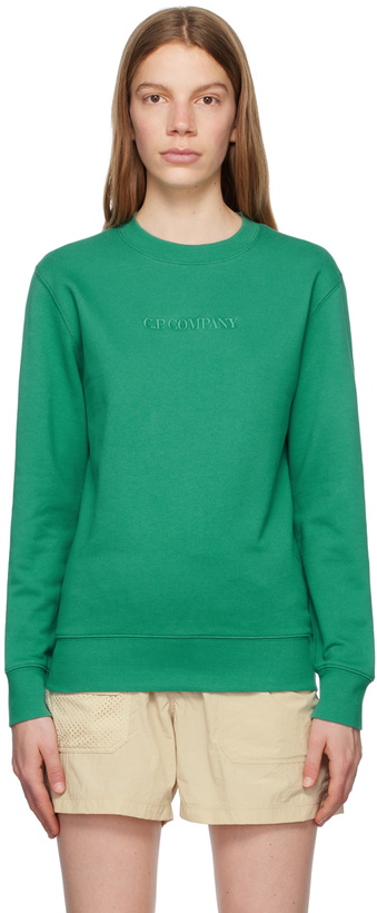 Photo: C.P. Company Green Embroidered Sweatshirt