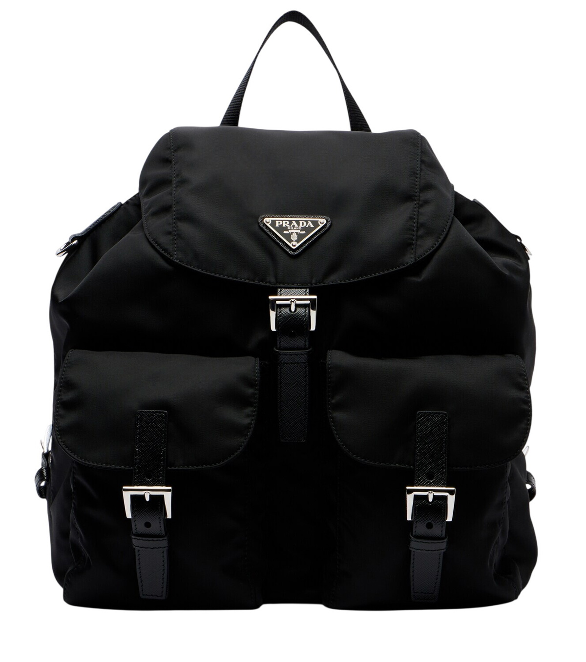 Prada Black Studded New Vela Backpack Prada