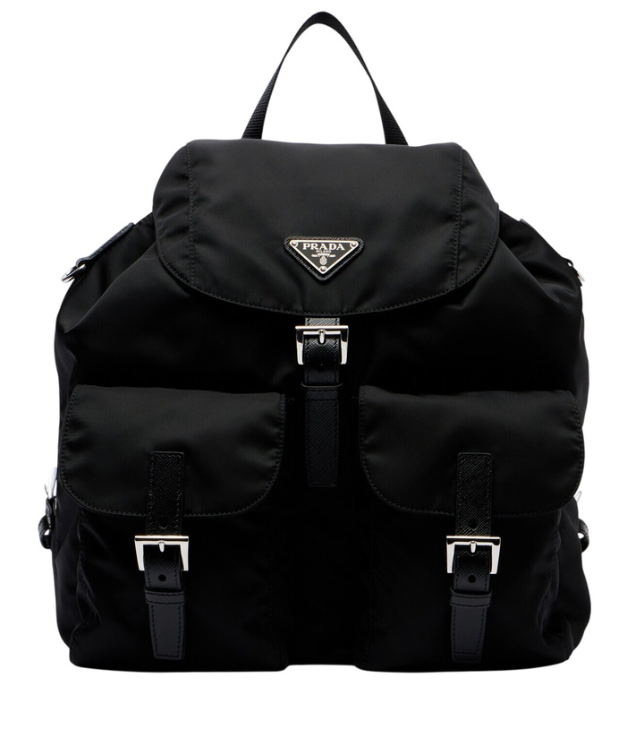 Photo: Prada Re-Nylon Medium leather-trimmed backpack