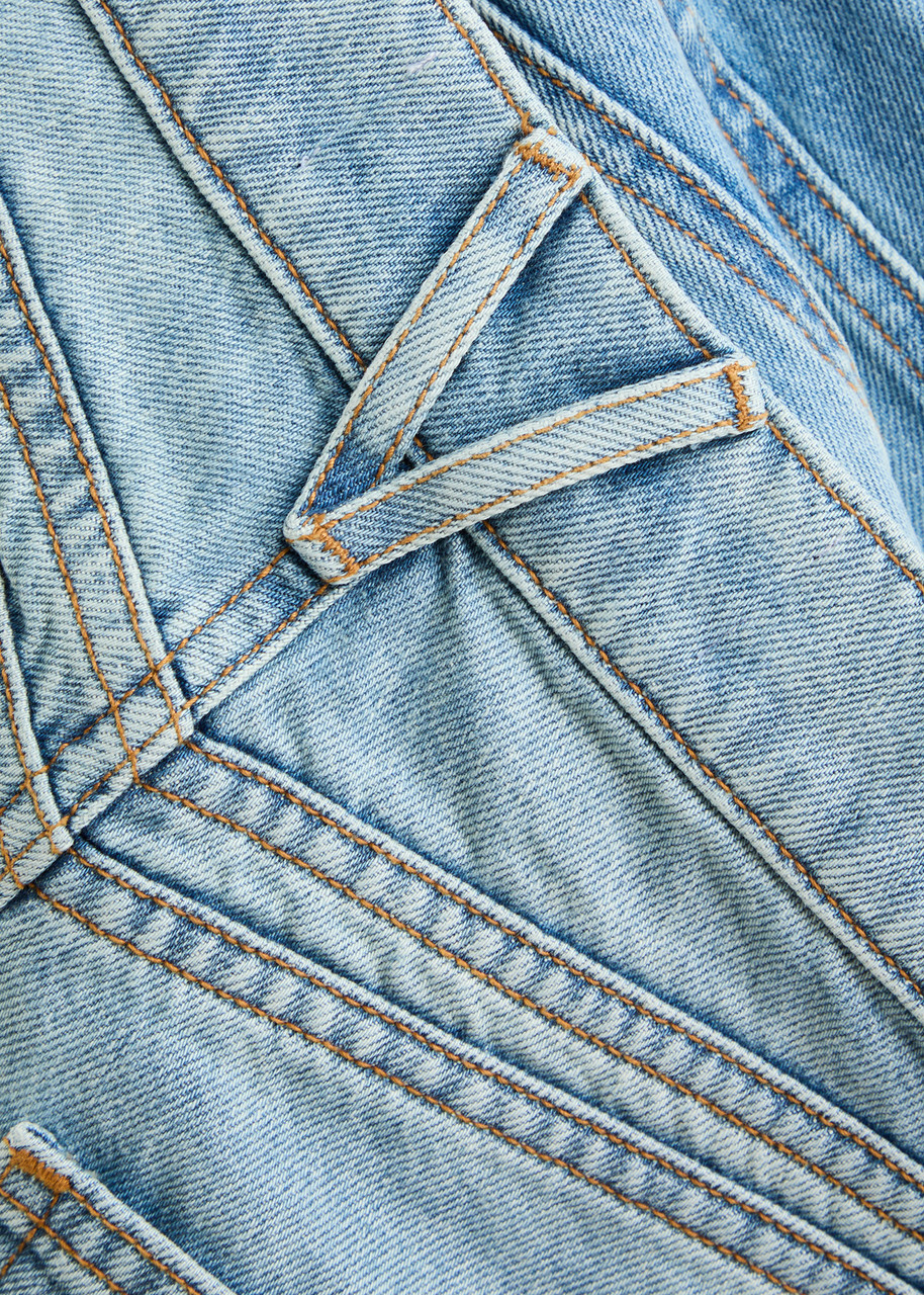 Veronica Beard Taylore Wide-leg Jeans Blue