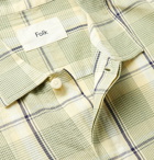 Folk - Patchwork Striped Cotton Shirt - Green