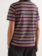 POP TRADING COMPANY - Striped Cotton-Jersey T-Shirt - Multi - S