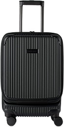 master-piece Black Trolley Suitcase, 34L