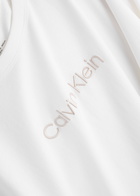 Calvin Klein Logo-embroidered Cotton Pyjama top White