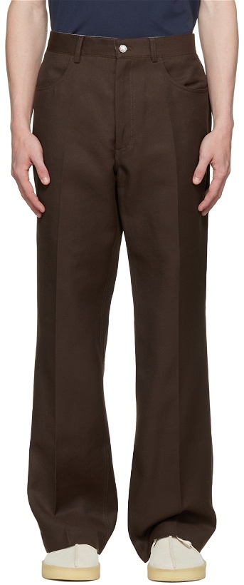 Photo: Second/Layer SSENSE Exclusive Brown Valluco Trousers