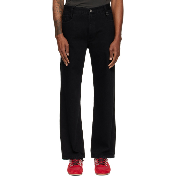 Photo: WOOYOUNGMI Black Straight Jeans