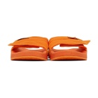 Heron Preston Orange Mesh Slider Pool Slides