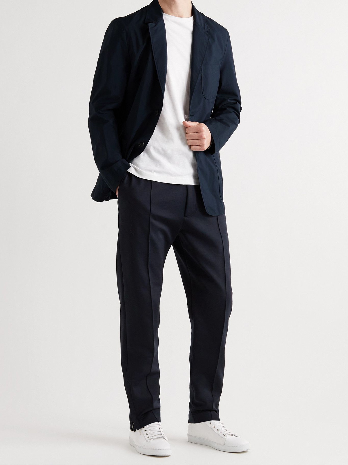 DUNHILL - Unstructured Cotton-Blend Blazer - Blue Dunhill