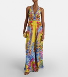 Camilla Embellished halterneck silk crêpe jumpsuit
