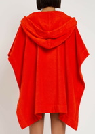 Lisa Marie Fernandez Hooded Terry Beach Poncho Red