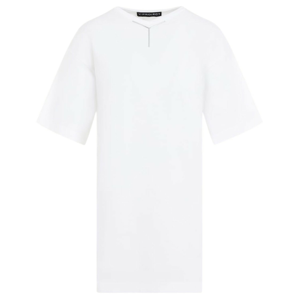 トップス Y/Project Upside Down Long Sleeve TShirt Y/Project White Upside Down Long Sleeve T-Shirt Y/Project
