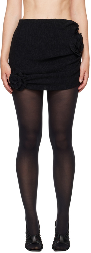 Photo: Magda Butrym Black Rose Miniskirt