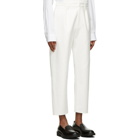 Valentino White Mismatched Pocket Trousers