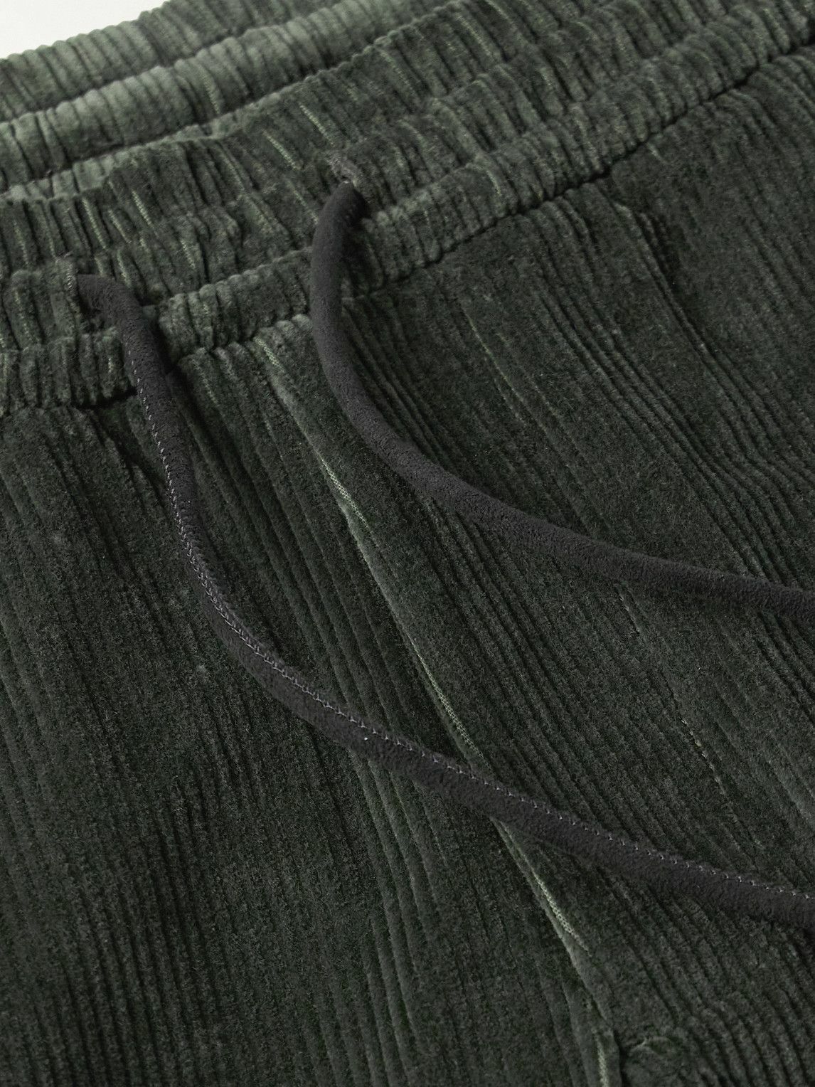 SEASE - Mindset Slim-Fit Cotton-Blend Corduroy Drawstring Trousers - Green