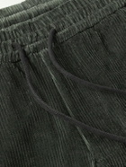 SEASE - Mindset Slim-Fit Cotton-Blend Corduroy Drawstring Trousers - Green