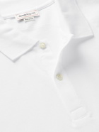Alexander McQueen - Harness-Detailed Cotton-Piqué Polo Shirt - White