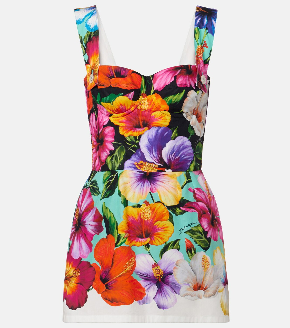 Dolce&Gabbana Floral cotton minidress