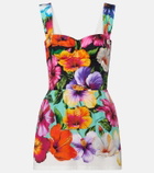 Dolce&Gabbana Floral cotton minidress