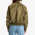 AMI Paris Women's De Coeur Bomber Jacket in Loden