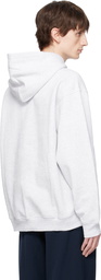 Dime Gray Classic Small Logo Hoodie