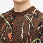 Good Morning Tapes Men's Stick Camo Knit Sweater in Stick/Camo