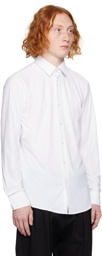 BOSS White Spread Collar Shirt