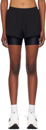 District Vision Black Layered Trail Sport Shorts