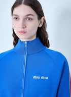 Miu Miu Technical Yarn Zipper Sweatshirt