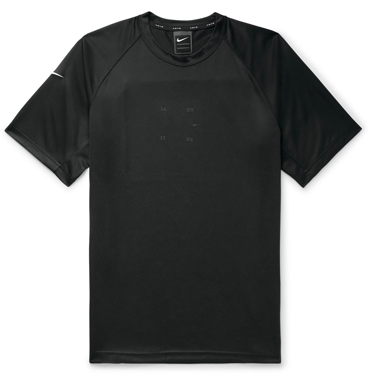 glans staal Verlichting Nike - Sportswear Tech Pack Perforated Stretch-Jersey T-Shirt - Black Nike