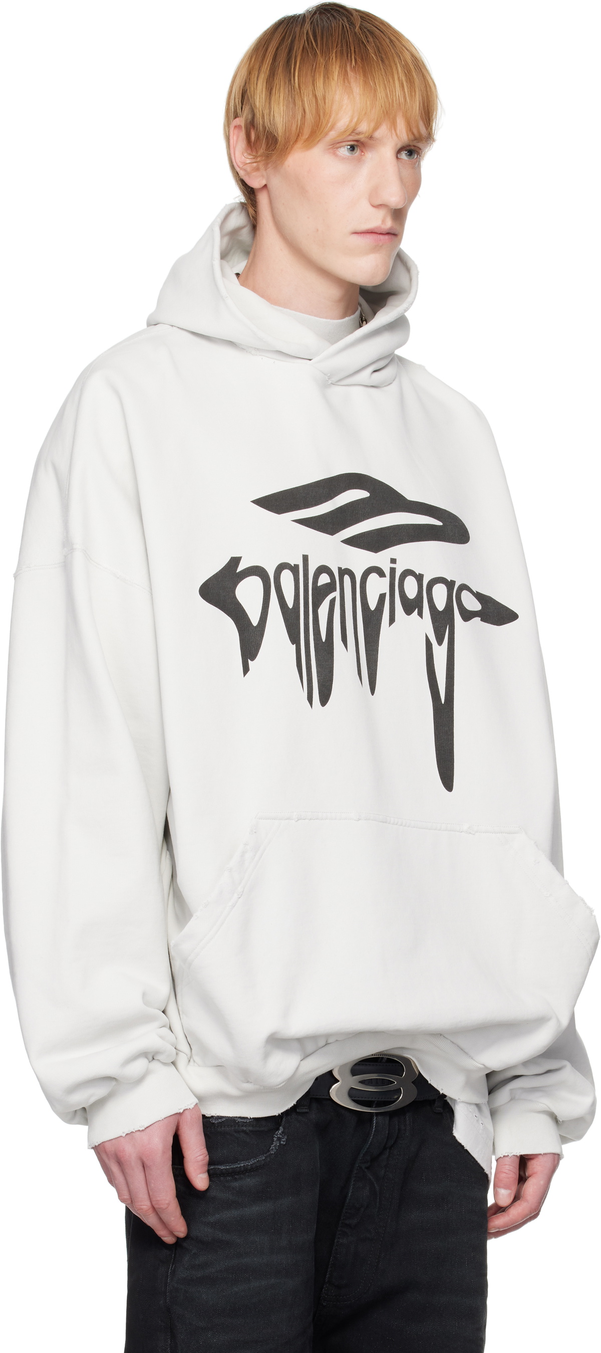 Balenciaga Off-White 3B Liquified Hoodie Balenciaga